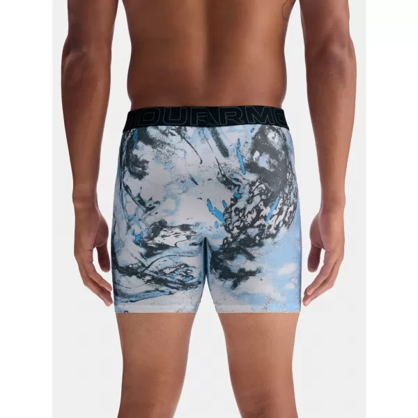  Moške boksarice UNDER ARMOUR UA PERFORMANCE TECH - PRINT 6IN - 1PK 1383875-101 ČRNA 