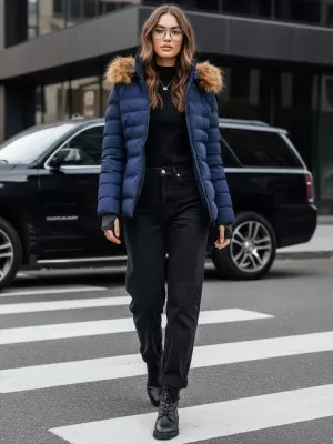 Ženska jakna DSTREET TY4039 MODRA