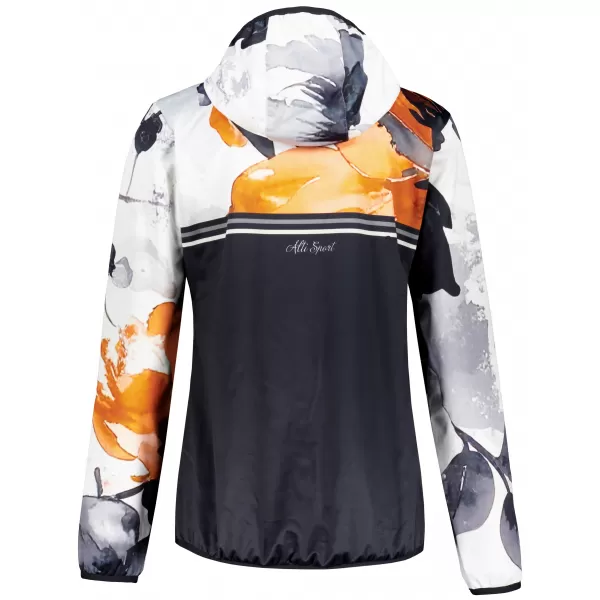  Ženska vrhunska softshell jakna ALTISPORT VOJ/ALW117JACK01 ČRNA/ORANŽNA 