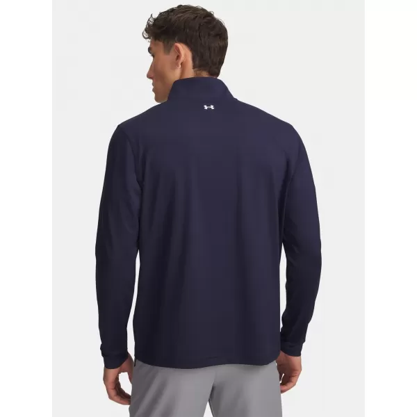  Moška majica s kratkimi rokavi UNDER ARMOUR UA T2G 1/4 ZIP 6010129-410 MODRA 