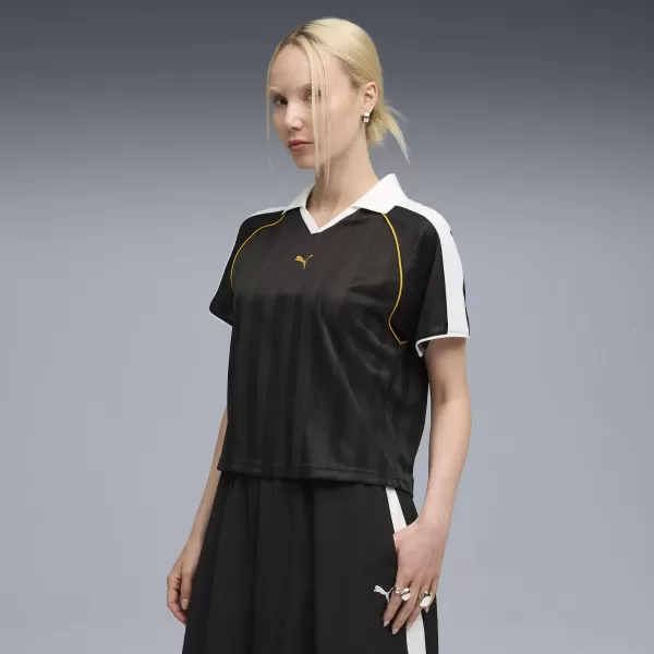  Ženska funkcionalna majica PUMA T7 RELAXED FOOTBALL JERSEY 632157-01 ČRNA PUMA 