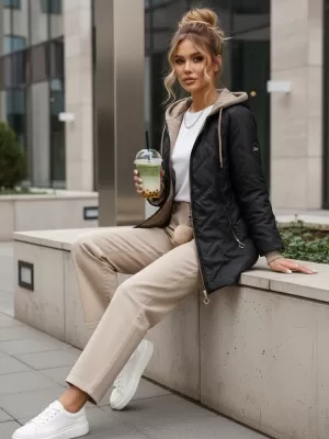 Ženska jakna DSTREET TY5606 ČRNA