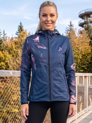 Ženska vrhunska softshell jakna ALTISPORT VOJ/ALW064JACK01 MODRO ROZA