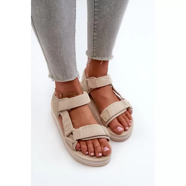  Ženski čevlji BIG STAR NN274A535 BEIGE Big Star Shoes 