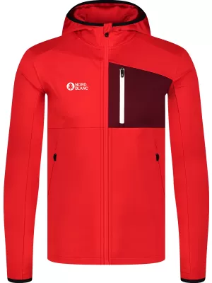 Moški powerfleece pulover NORDBLANC BRACKEN NBWFM8286 RDEČA