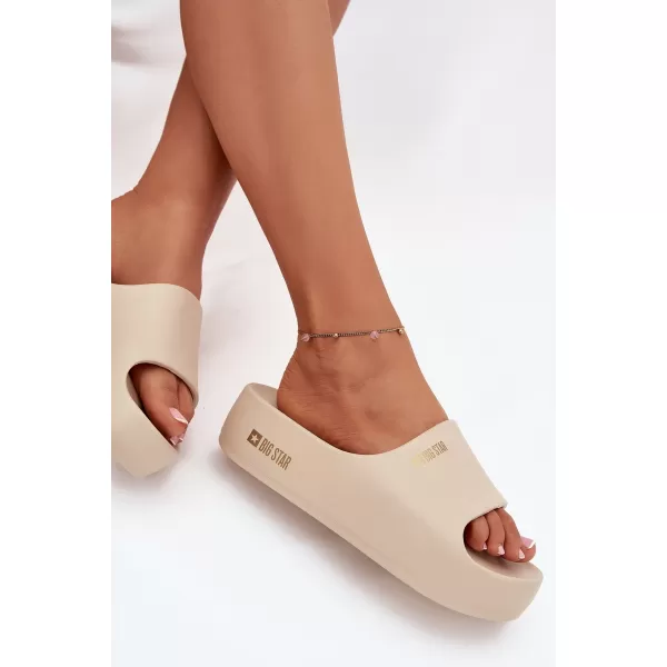  Ženski natikači BIG STAR SS274722 BEIGE Big Star Shoes 