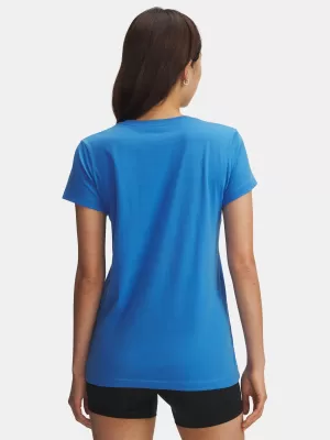 Ženska majica s kratkimi rokavi UNDER ARMOUR UA LOGO SS 1356305-402 MODRA