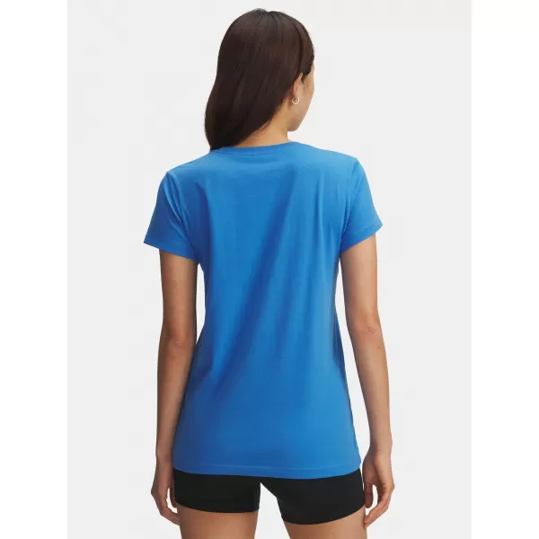  Ženska majica s kratkimi rokavi UNDER ARMOUR UA LOGO SS 1356305-402 MODRA 