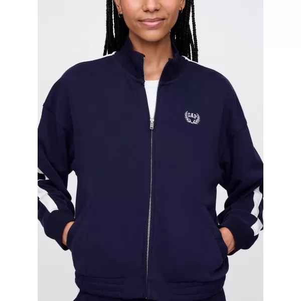  Ženska jakna GAP LOGO FULLZIP JACKET 732240-01 MORNARIŠKA UNIFORMA 