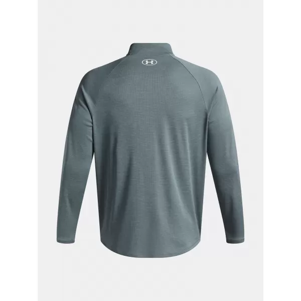  Moška majica s kratkimi rokavi UNDER ARMOUR UA TECH TEXTURED 1/2 ZIP 1382797-587 MODRA 