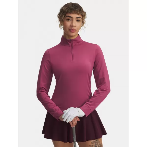  Ženska majica s kratkimi rokavi UNDER ARMOUR UA DRIVE 1/4 ZIP 6003797-659 RDEČA 