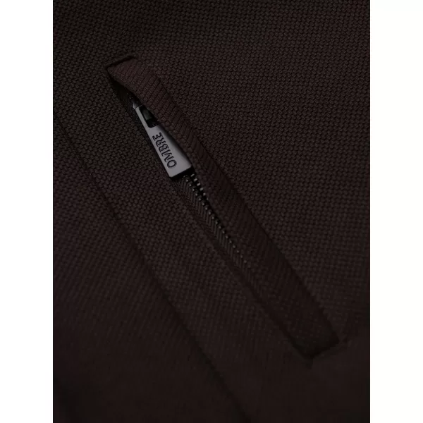  Moški plašč OMBRE OM-COWC-0136 TEMNO RJAVA 