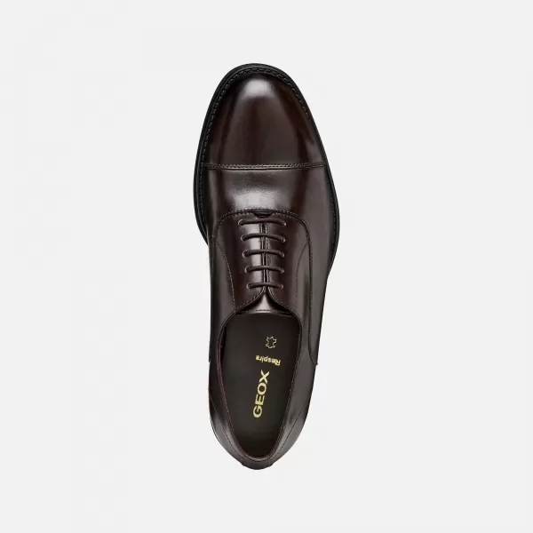 Moški klasični čevlji GEOX BARBERIGO G014409 TEMNO RJAVA 