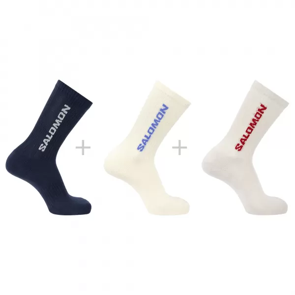  Nogavice SALOMON EVERYDAY CREW 3-PACK LC2911100 SPELLBOUND/VANILL ICE/LUNAR ROCK 