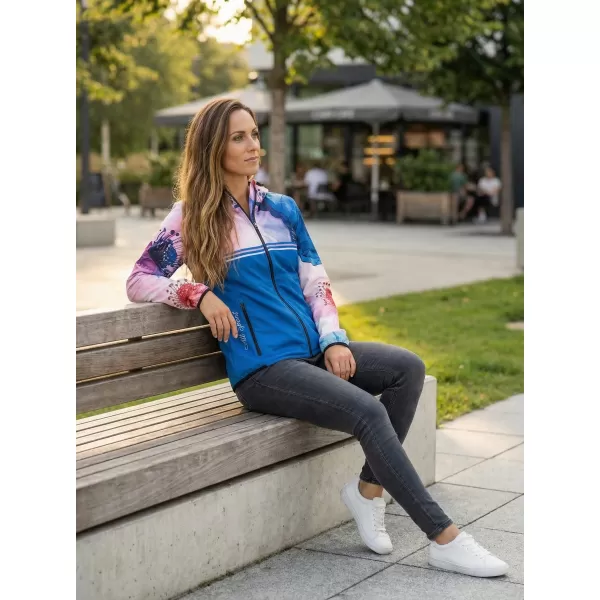 Ženska vrhunska softshell jakna ALTISPORT VOJ/ALW117JACK01 MODRA/ROZA 