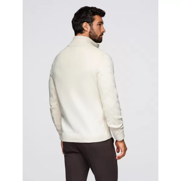  Moški pulover OMBRE OM-SWZS-0138 KREMA 