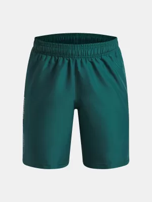 Fantovske kratke hlače UNDER ARMOUR UA TECH WOVEN WORDMARK SHORT 1383341-338 ZELENA