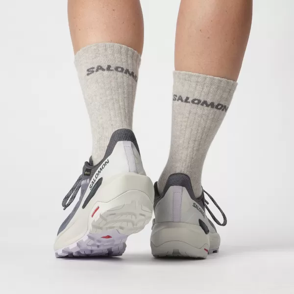  Ženski čevlji SALOMON ELIXIR ACTIV GTX W L47526500 INDIJSKO ČRNILO/LEDENIŠKO SIVA/CVETNI LISTI ORHIDEJE 