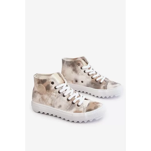  Ženske superge BIG STAR LL274047 WHITE/OLIVE Big Star Shoes 