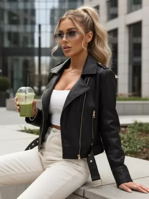 Ženska jakna DSTREET TY5648 ČRNA