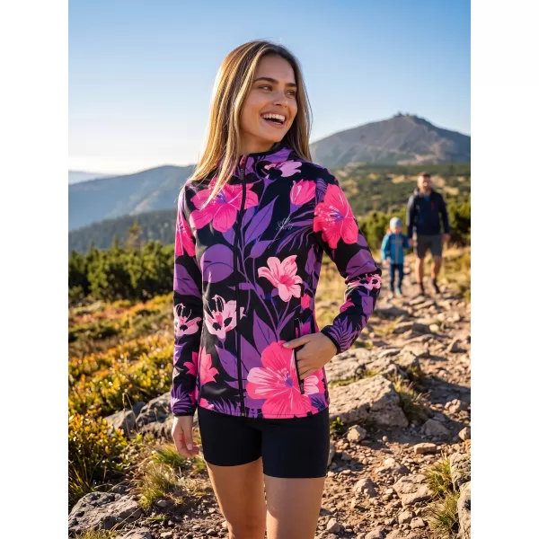  Ženska vrhunska softshell jakna ALTISPORT VOJ/ALW115JACK01 VIJOLIČNA/ČRNA 
