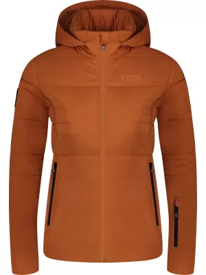 Ženska zimska jakna NORDBLANC KNOLL NBWJL8272 RJAVA
