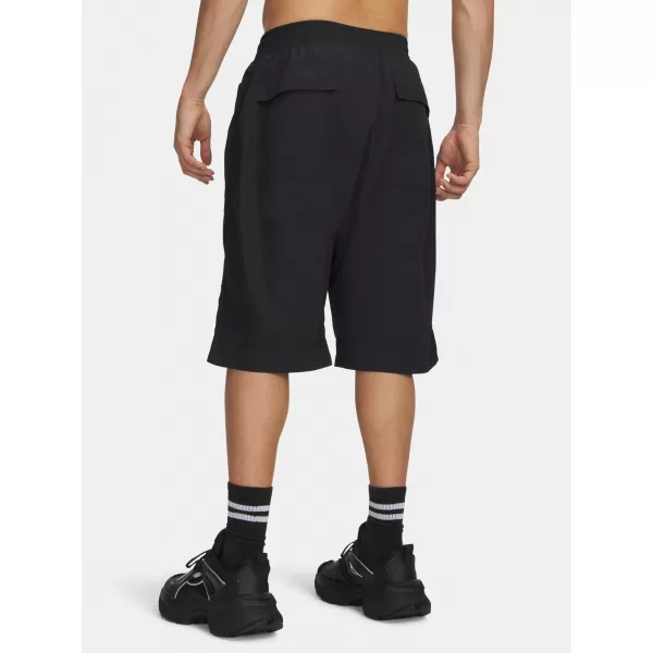  Moške kratke hlače UNDER ARMOUR UA HOOPS WOVEN SHORT 6011096-001 ČRNA 