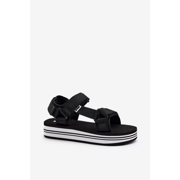  Ženske sandale LEE COOPER LCW-24-05-2753L ČRNO/BELO 