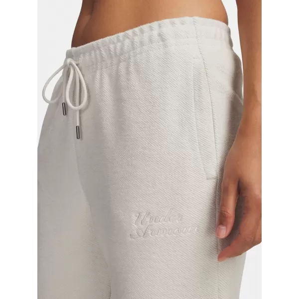  Ženske trenirke UNDER ARMOUR ICON TERRY VARSITY JOGGER 6004858-110 BELA 