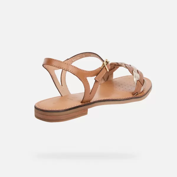  Ženske sandale GEOX MADDALUSIAC G013189 RJAVA 