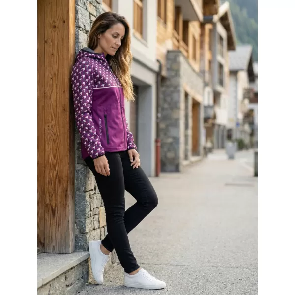  Ženska vrhunska softshell jakna ALTISPORT VOJ/ALW048JACK01 VIJOLIČNA 