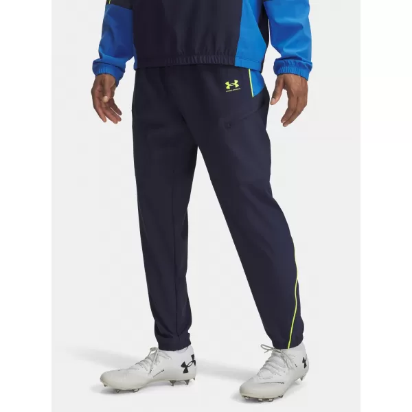 Moške športne hlače UNDER ARMOUR M CHALLENGER WARM-UP PN 6004046-403 MODRA 