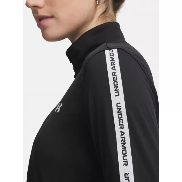  Ženski pulover UNDER ARMOUR UA TECH WM TAPE HALF ZIP 6005100-004 ČRNA 