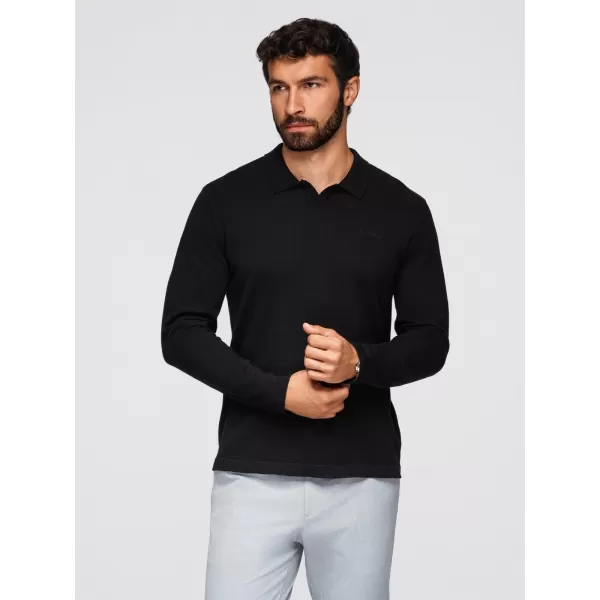  Moški pulover OMBRE OM-POLS-0140 ČRNA 
