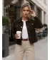 Ženska jakna DSTREET TY5583 RJAVA
