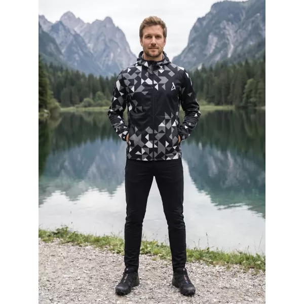  Moška vrhunska softshell jakna ALTISPORT VOJ/ALM108JACK01 ČRNA 