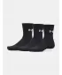Nogavice UNDER ARMOUR PERFORMANCE COTTON 3P CRW 6009685-008 ČRNA