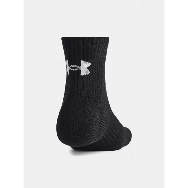  Nogavice UNDER ARMOUR UNISEX UA TC QTR (3 PÁRY) 1386372-001 ČRNA 