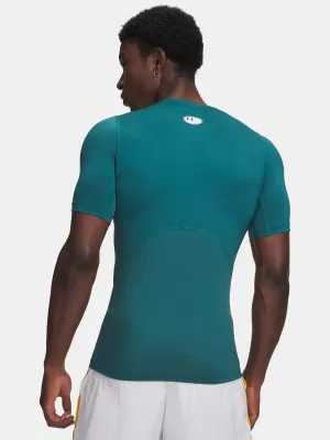 Moška majica s kratkimi rokavi UNDER ARMOUR UA HG ARMOUR COMP SS ZELENA