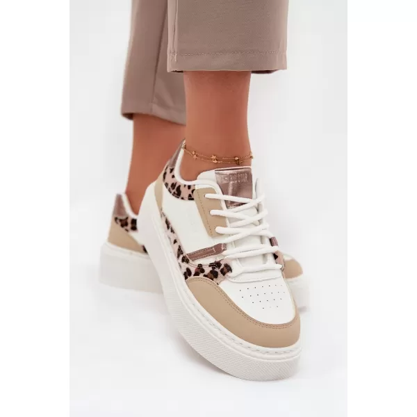  Ženske superge BIG STAR SS274357 WHITE/BEIGE Big Star Shoes 