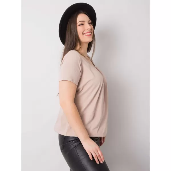 Ženska majica s kratkimi rokavi BASIC FEEL GOOD RV-TS-6320.85P BEŽ 