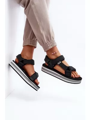 Ženske sandale LEE COOPER LCW-24-05-2753L ČRNO/BELO