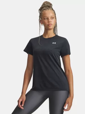 Ženska majica s kratkimi rokavi UNDER ARMOUR TECH PIXELATE SSC 6012302-001 ČRNA