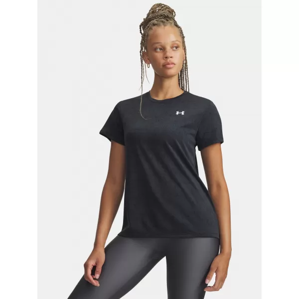  Ženska majica s kratkimi rokavi UNDER ARMOUR TECH PIXELATE SSC 6012302-001 ČRNA 