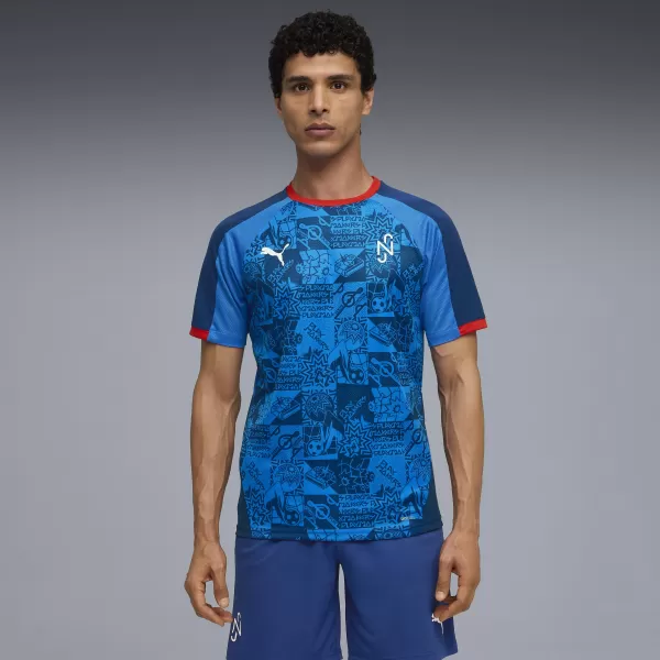  Moška funkcionalna majica PUMA NEYMAR JR PLAYMAKER JERSEY 660314-10 BLAZING BLUE/ GOREČE MODRA/PUMA BELA/ULTRA 