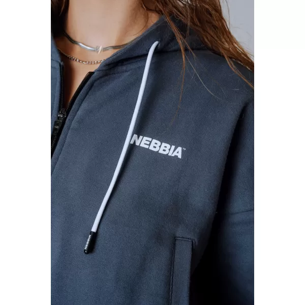  Pulover s kapuco na zadrgo POWER 895 SIVA Nebbia 
