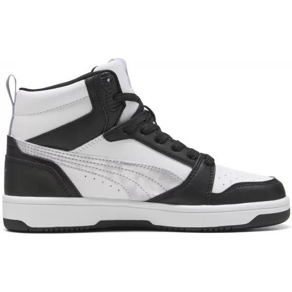  Ženski čevlji PUMA REBOUNDV6MIDSPACEBELLEJR 402768-02 PUMA ČRNA/LILA CRUSH/BELA 