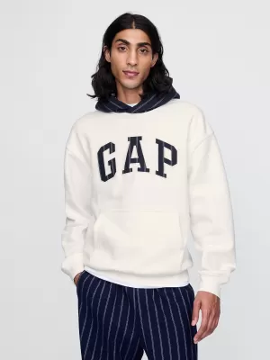 Moški pulover GAP LOGO HOODIE PULLOVER 645967-02 NOVO UMAZANO BELO