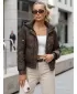 Ženska jakna DSTREET TY5669 RJAVA
