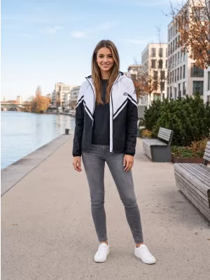 Ženska vrhunska softshell jakna ALTISPORT VOJ/ALW101JACK01 ČRNO-BELO